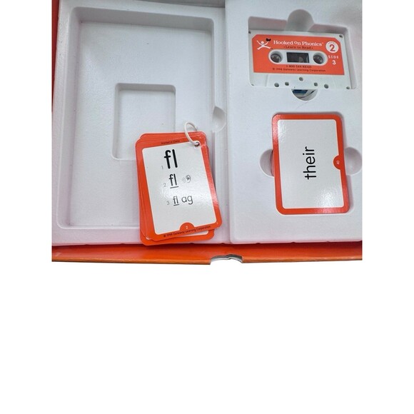 Hooked On Phonics Level 2 With Cassette Workbook Books Flashcard Not Complete - Picture 4 of 8